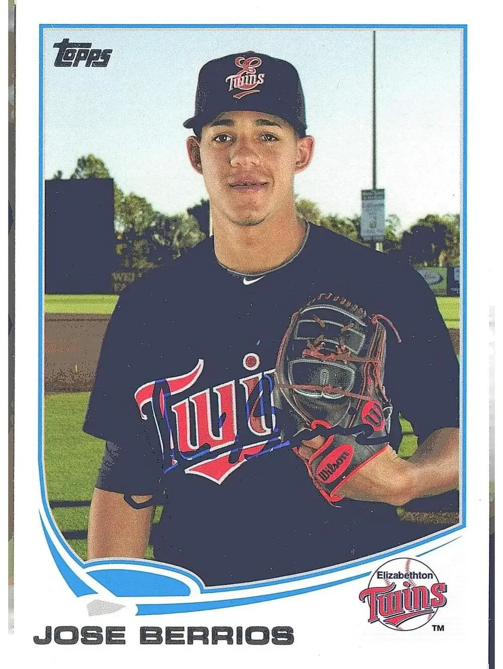 2013 Topps Pro Debut #175 Jose Berrios HAND SIGNED